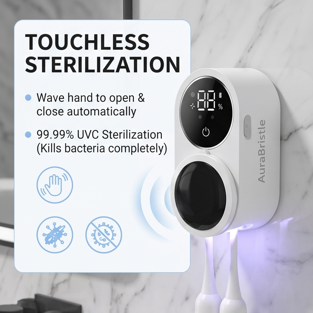 AuraBristle™ Smart UVC Sterilizer